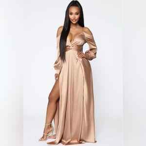 Mansion Dinner Party Satin Gown